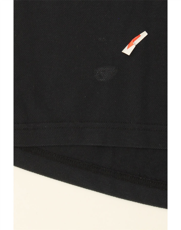 Ανδρικό μπλουζάκι πόλο Nike Dri Fit, μεσαίο μαύρο βαμβακερό