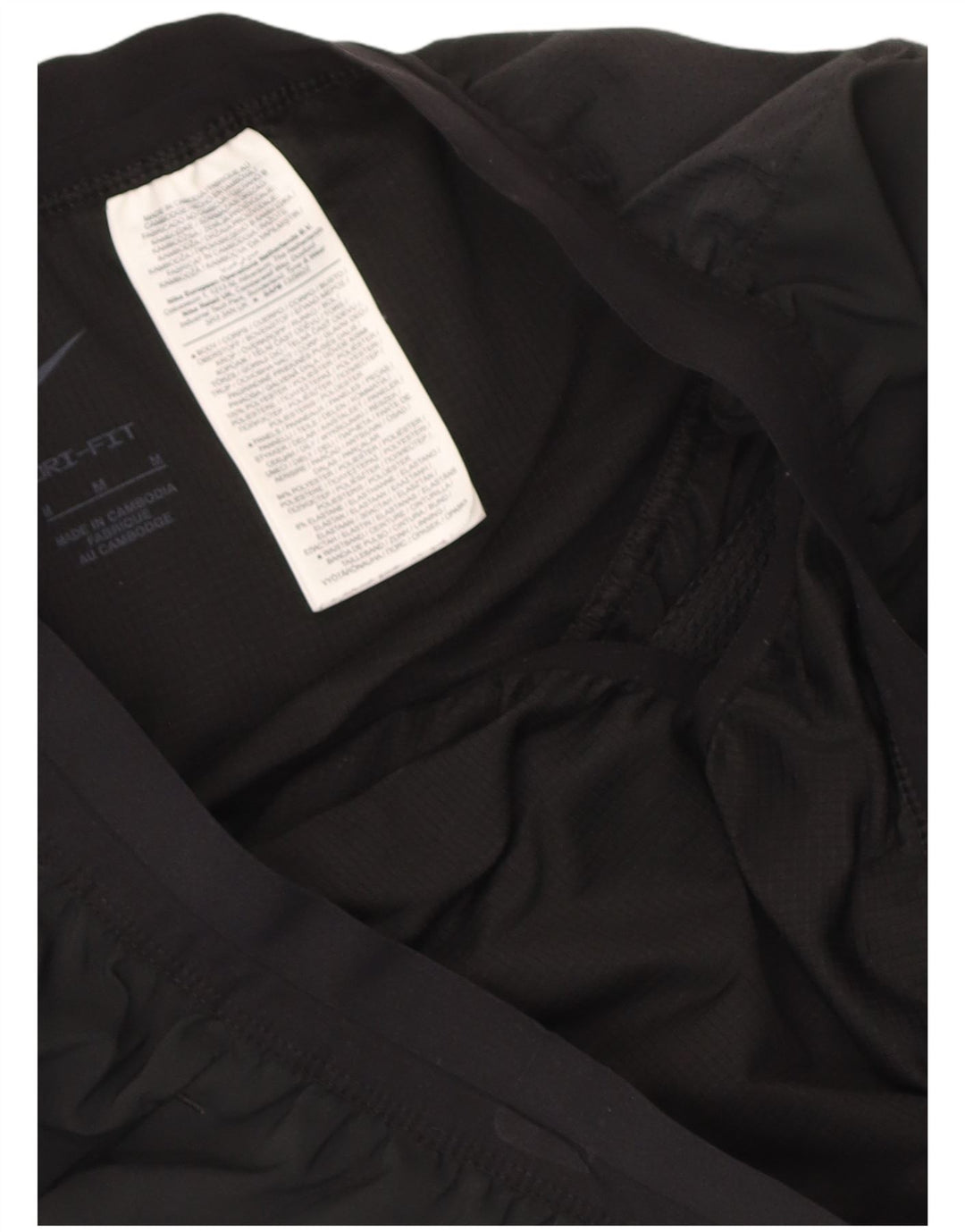 Ανδρικό αθλητικό σορτς Nike Dri Fit από μεσαίο μαύρο πολυεστέρα