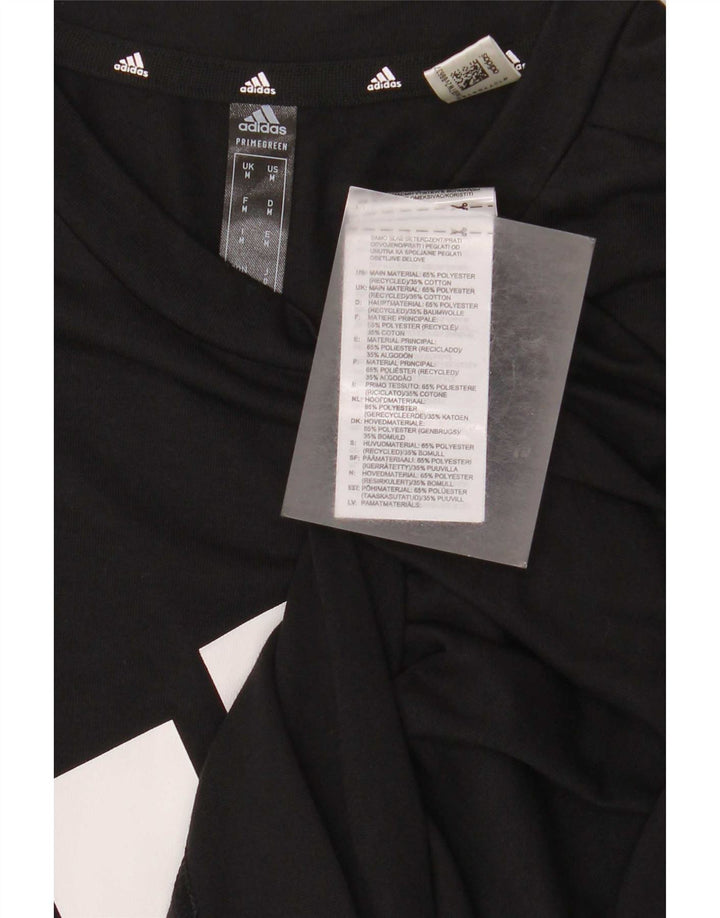 Ανδρικό γραφικό T-Shirt Adidas Aeroready Top μεσαίο μαύρο πολυεστέρας