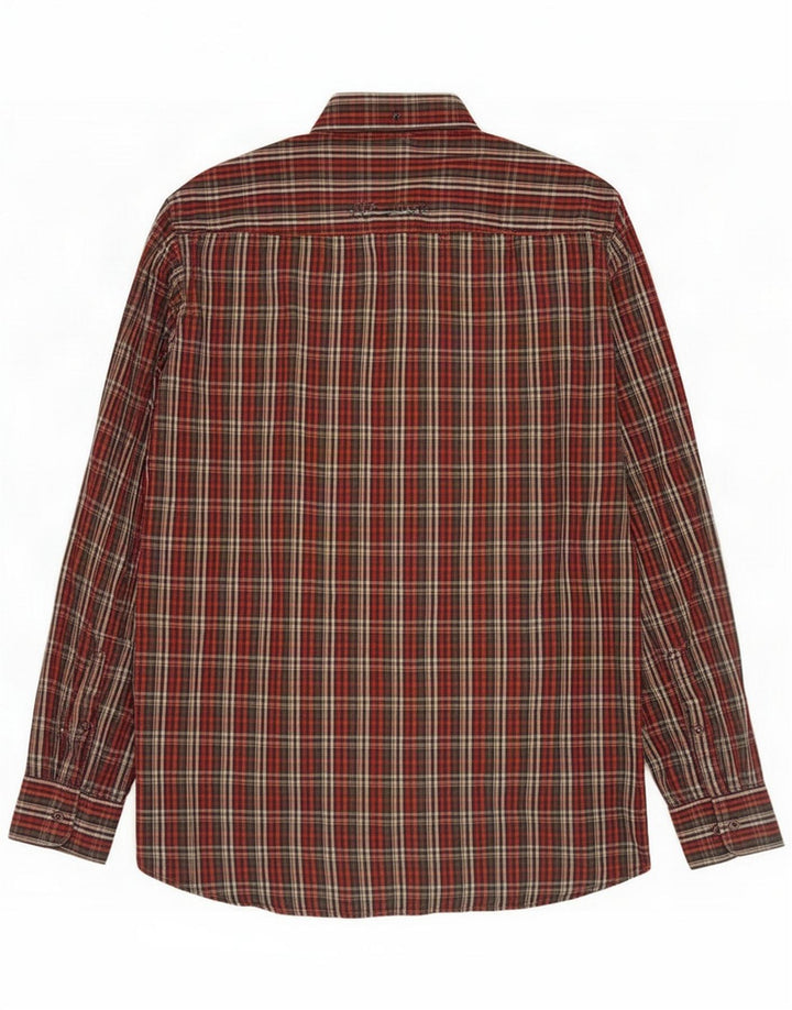 Camel Active Ανδρικό Πουκάμισο Medium Red Check Cotton