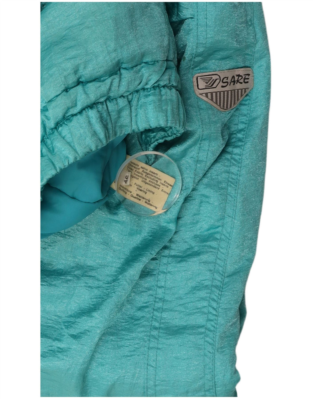 VINTAGE Γυναικείο Αντιανεμικό Μπουφάν IT 46 Large Blue Polyamide