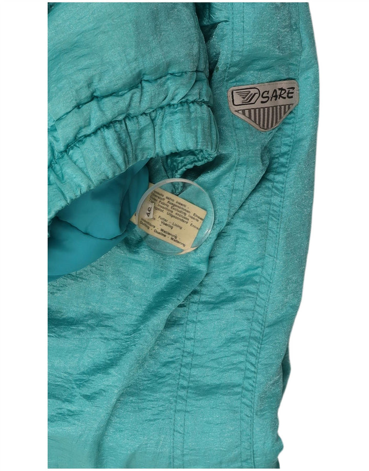 VINTAGE Γυναικείο Αντιανεμικό Μπουφάν IT 46 Large Blue Polyamide