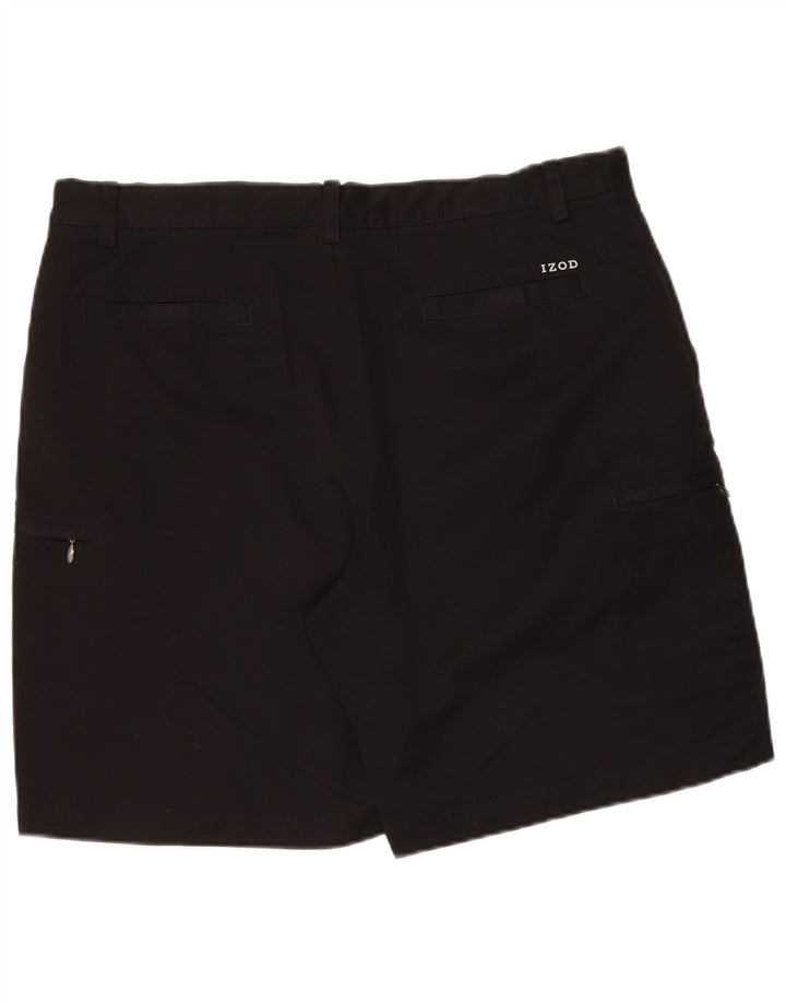 Ανδρικό σορτς Chino Izod W38 XL Μαύρο πολυεστέρα