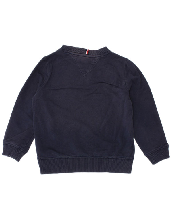 Γραφικό φούτερ Tommy Hilfiger Boys Jumper 3-4 ετών Navy Blue Cotton