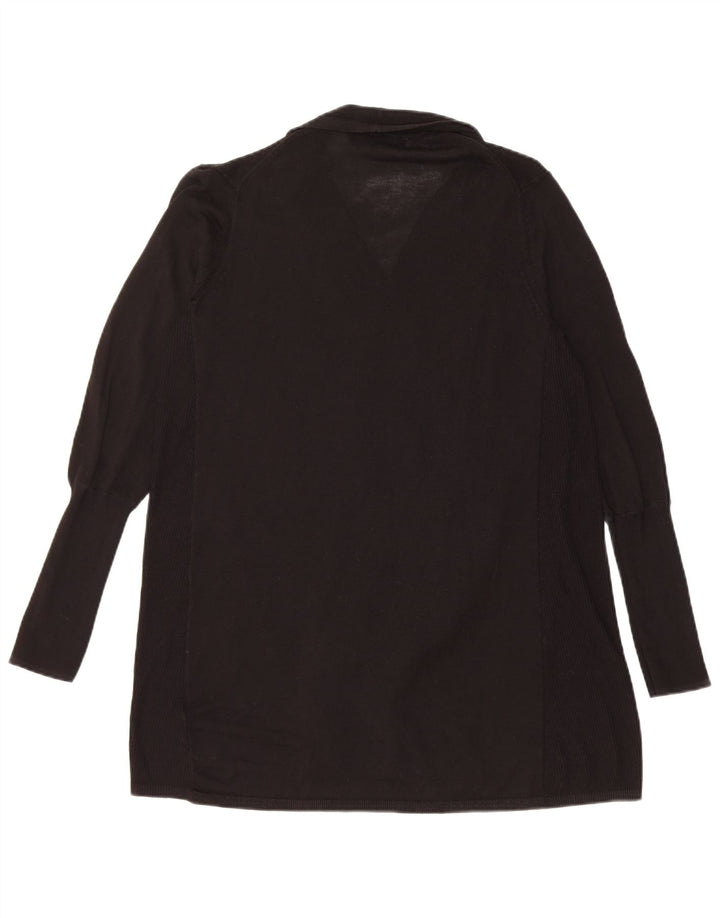 Marks & Spencer Γυναικείο Longline ανοιχτό πουλόβερ ζακέτα UK 12 Medium Black