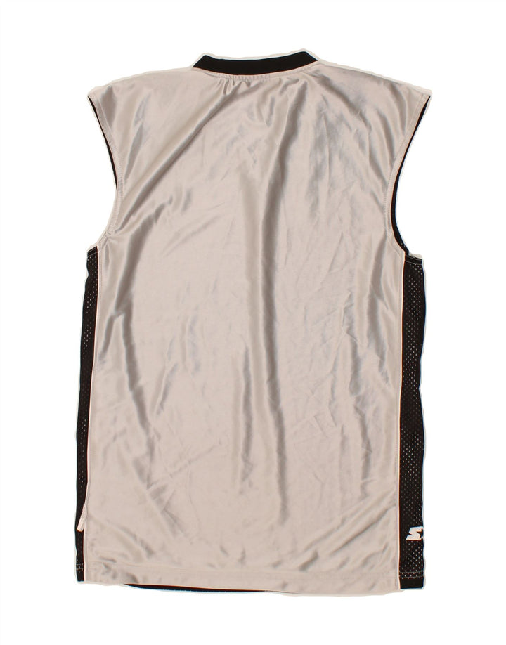 STARTER Mens Reversible Vest Top Small Black Colourblock Polyester Vintage Starter and Second-Hand Starter from Messina Hembry 