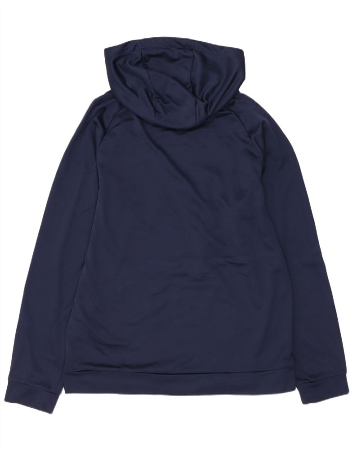 NIKE Ανδρικό Dri Fit Graphic Hoodie Jumper Medium Navy Blue Polyester