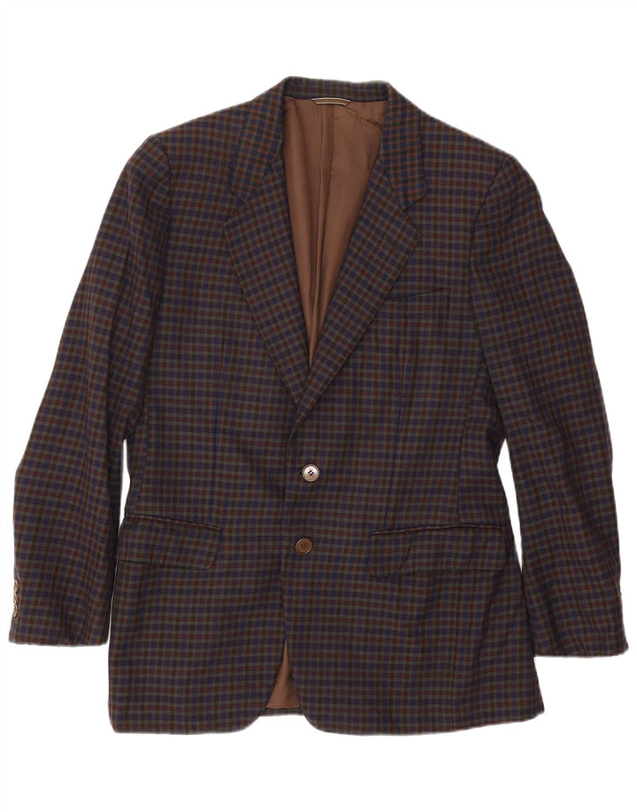 Aquascutum Ανδρικό σακάκι με 2 κουμπιά σακάκι UK 38 μεσαίο πολύχρωμο Gingham