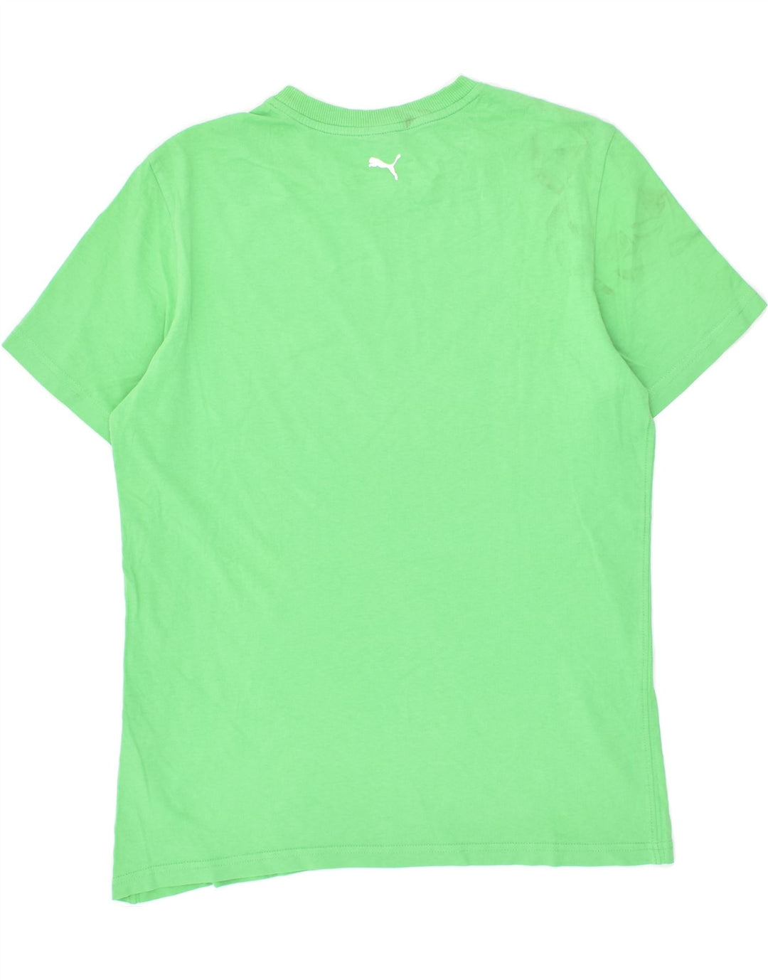PUMA Mens Graphic T-Shirt Top UK 34/36 Small Green Cotton | Vintage Puma | Thrift | Second-Hand Puma | Used Clothing | Messina Hembry 