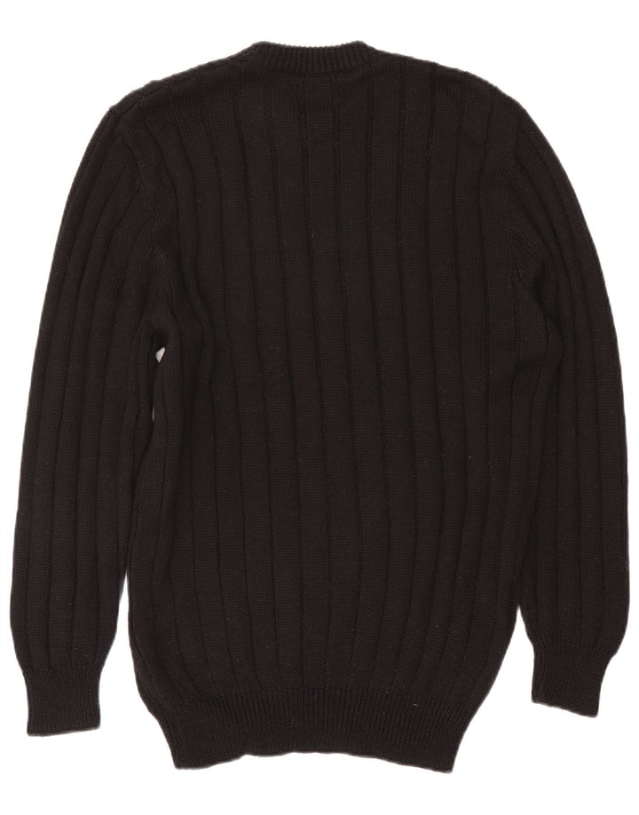 Vintage γυναικείο φόρεμα πουλόβερ IT 50 XL Μαύρο Μάλλινο