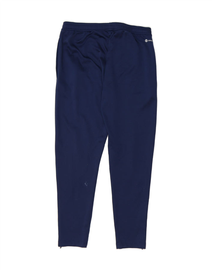 ADIDAS Mens Aeroready Tracksuit Trousers Medium  Navy Blue Polyester Vintage Adidas and Second-Hand Adidas from Messina Hembry 