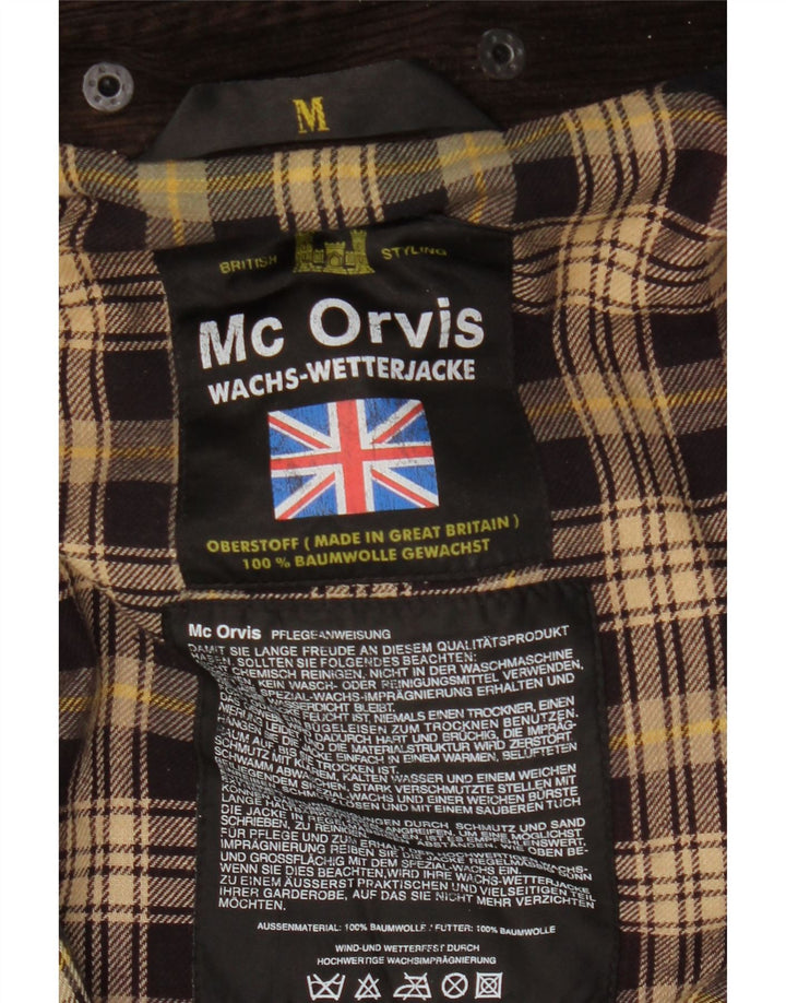 MC ORVIS Ανδρικό κουκούλα Loose Fit Waxed Jacket UK 38 Medium Khaki Cotton