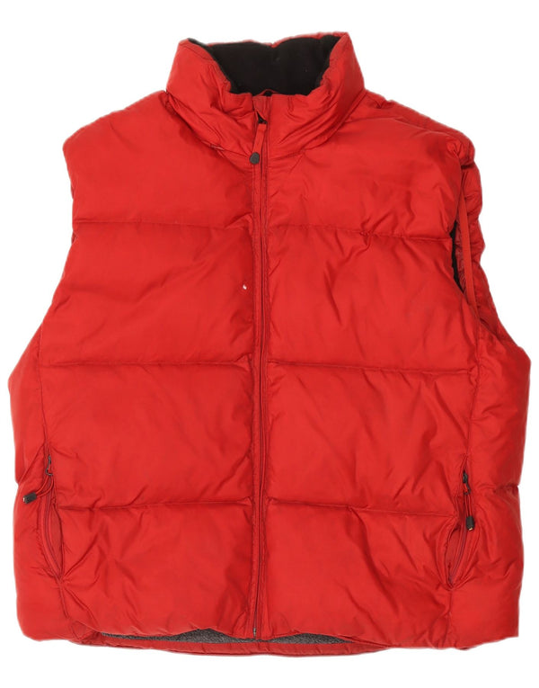 Gap Mens Padded Gilet UK 40 Large Red Nylon