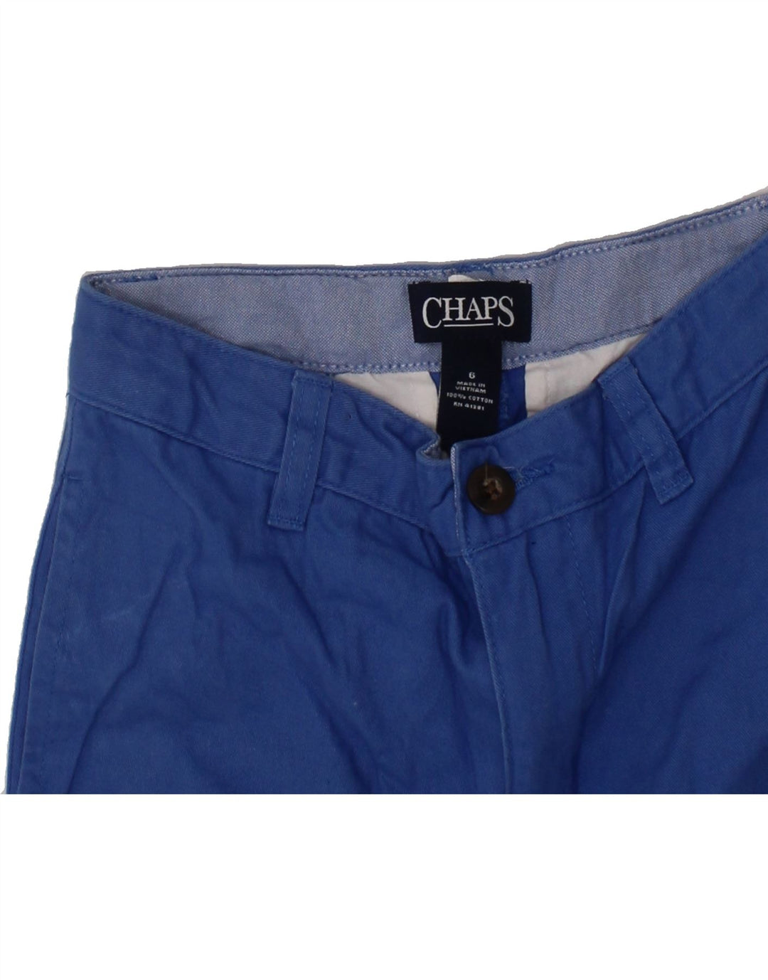 CHAPS Boys Chino Shorts 5-6 Years W22 Blue Cotton Vintage Chaps and Second-Hand Chaps from Messina Hembry 
