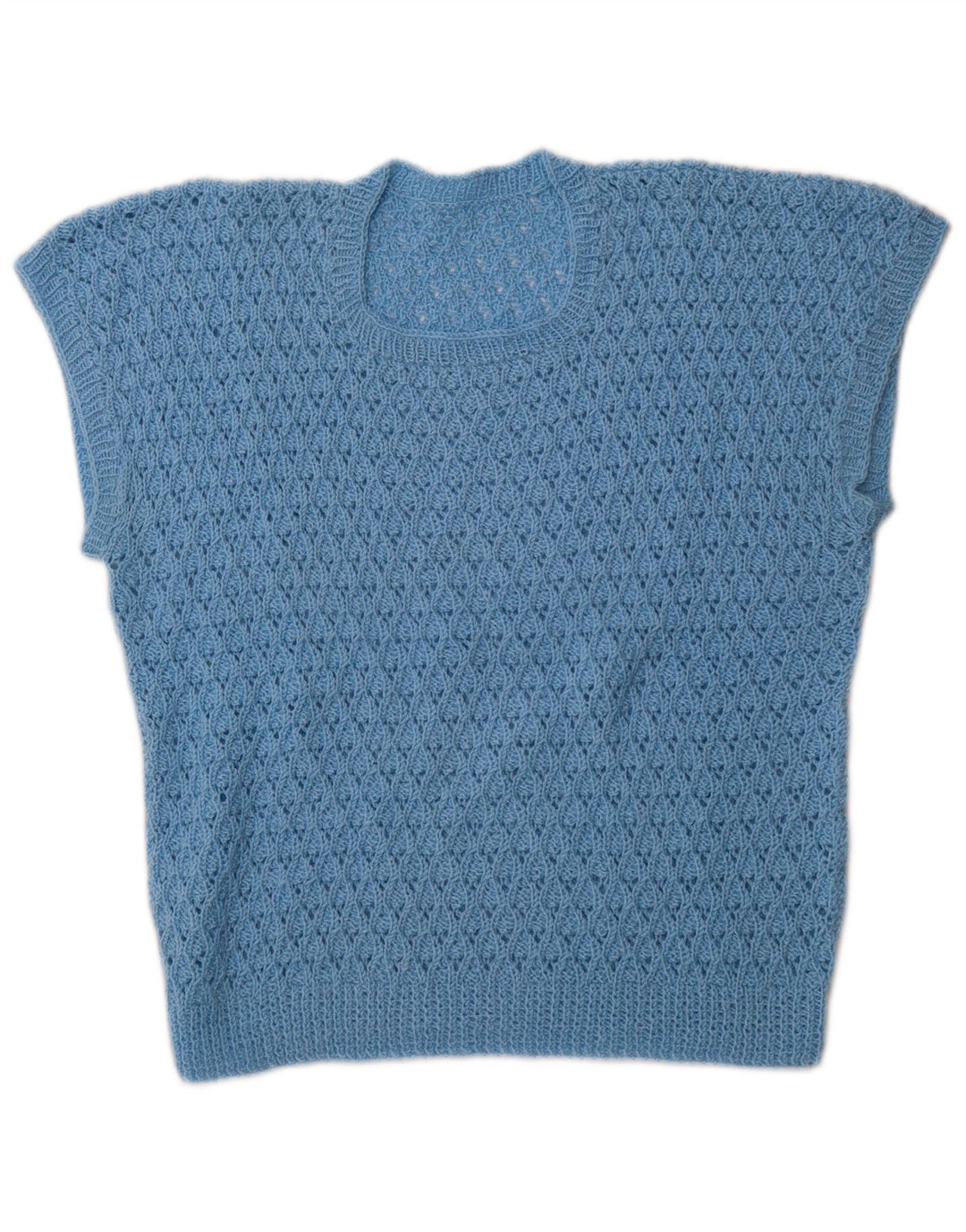 VINTAGE Γυναικείο Γιλέκο Tank Top UK 14 Medium Blue