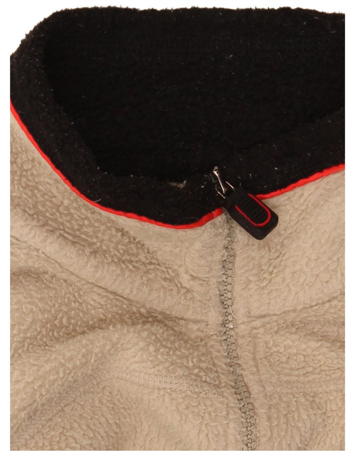 FILA Ανδρικό Fleece Jacket UK 36 Small Beige Colourblock Polyester