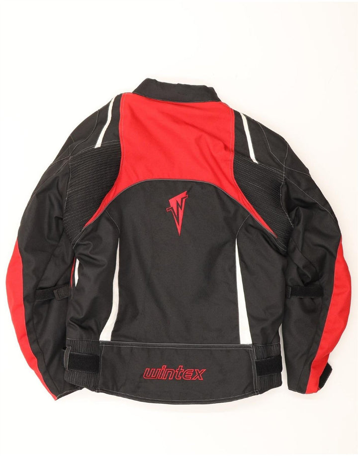 Ανδρικό Wintex Motorstyle Graphic Racer Jacket UK 38 Medium Black Colourblock