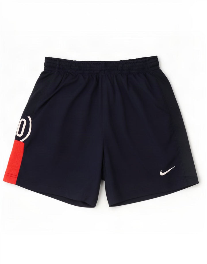 Ανδρικά γραφικά αθλητικά σορτς Nike σε μεσαίο μπλε ναυτικό χρώμα, πολυεστέρας