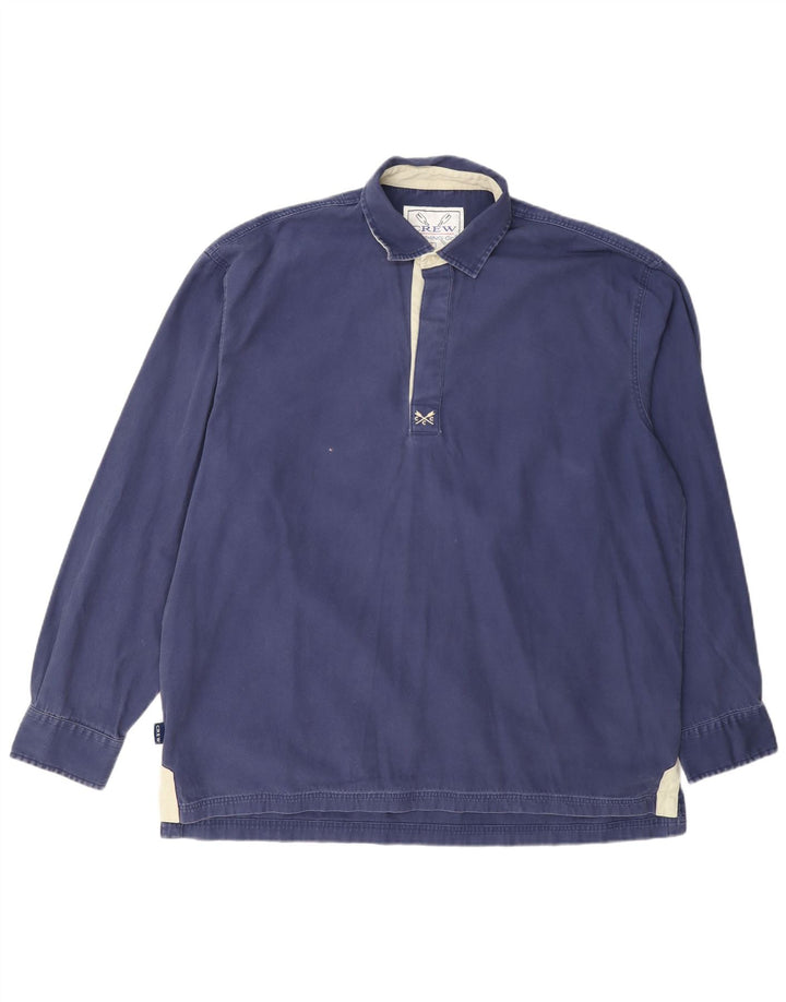 Crew Clothing Ανδρικό πουλόβερ Πουκάμισο μεγάλο navy μπλε βαμβακερό
