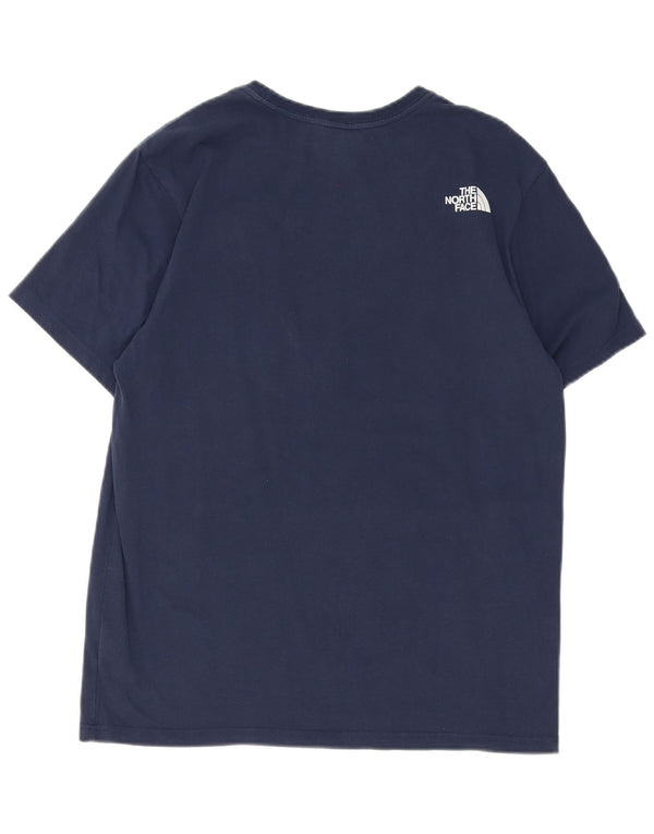 Ανδρικό γραφικό T-Shirt North Face Top Medium Navy Blue από βαμβάκι