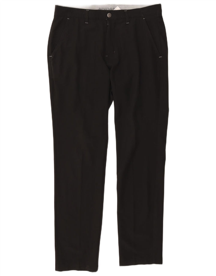 Ανδρικό ίσιο παντελόνι Chino Adidas W32 L32 Μαύρο πολυεστέρα