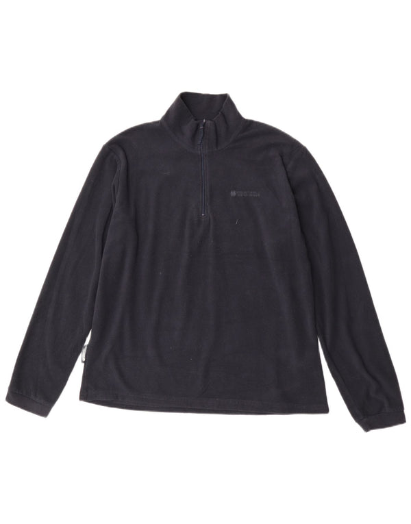 Mountain Warehouse Womens Zip Neck Fleece Jumper UK 16 Large Navy Blue