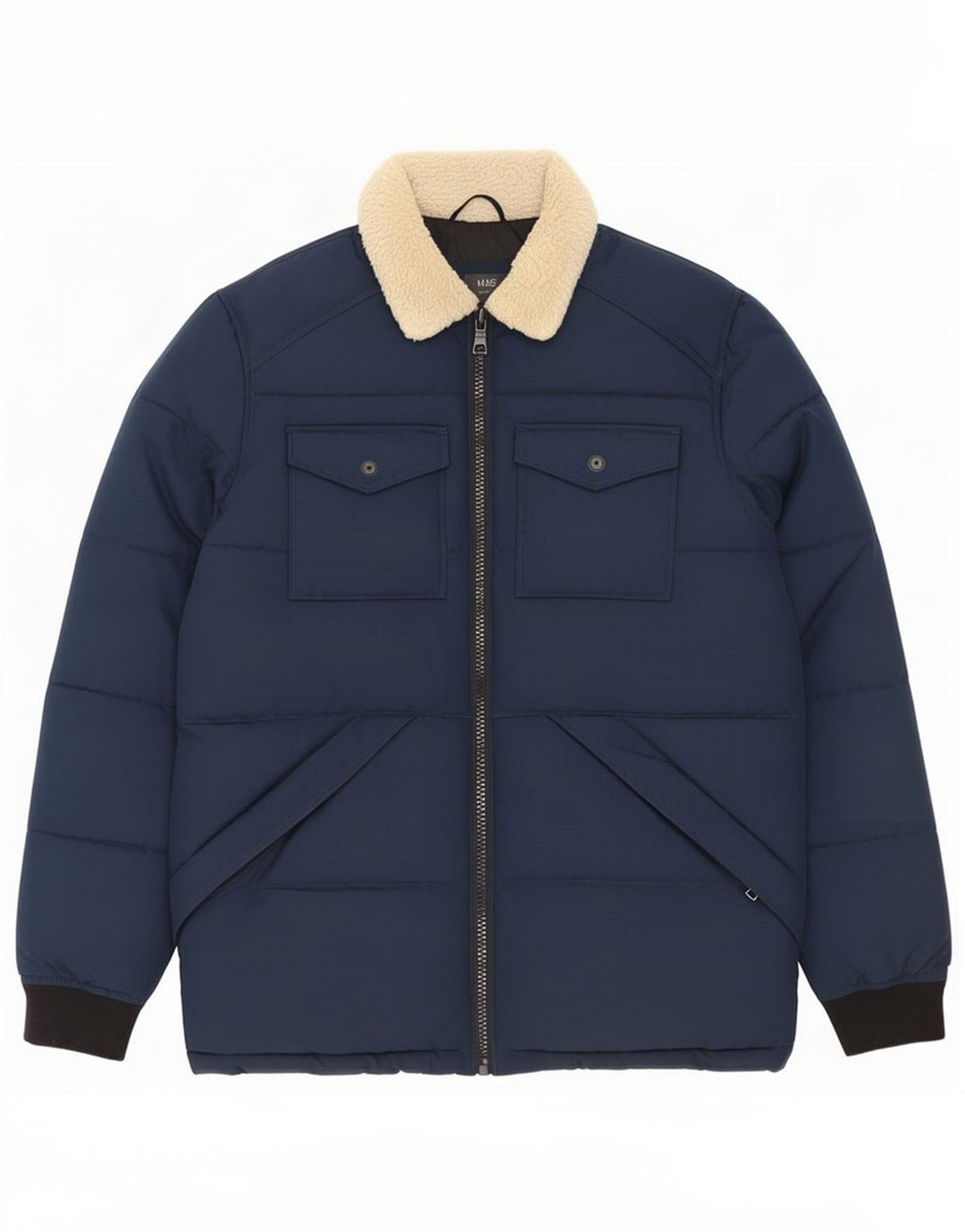 Ανδρικό μπουφάν Marks & Spencer UK 38 Medium Navy Blue Colorblock