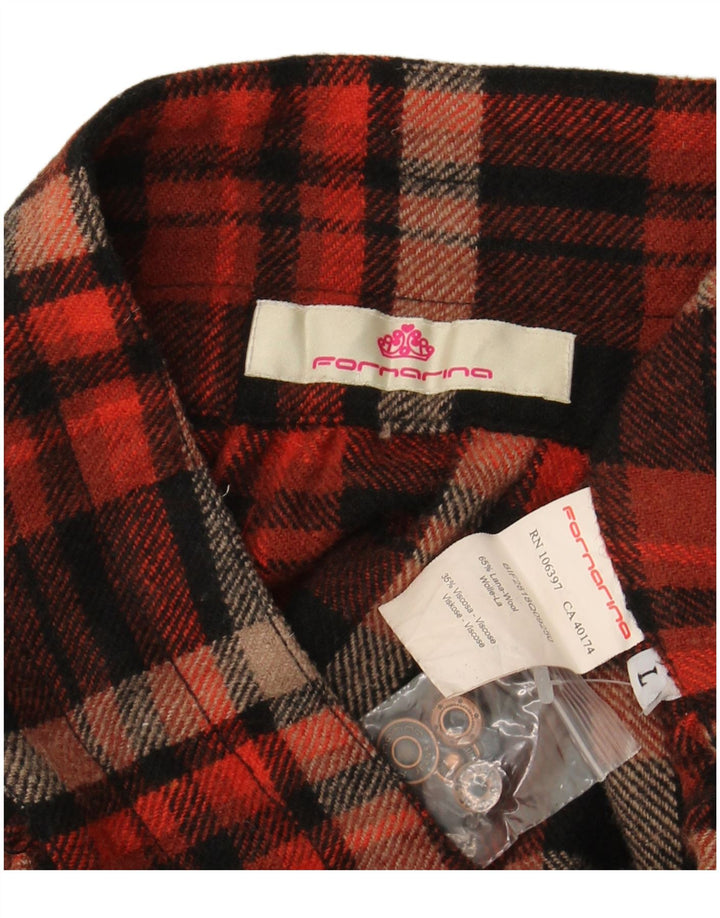 FORNARINA Γυναικεία Φούστα Bubble Μεγάλη W34 Πολύχρωμη μαλλί καρέ