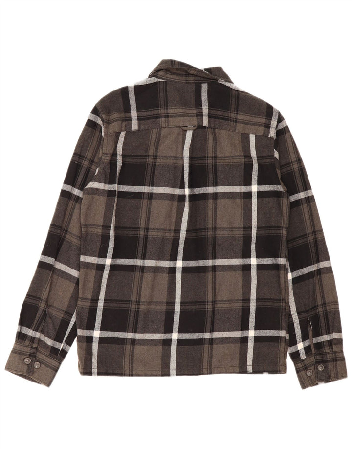 Ανδρικό φανελένιο πουκάμισο Jack & Jones, μικρό γκρι βαμβακερό