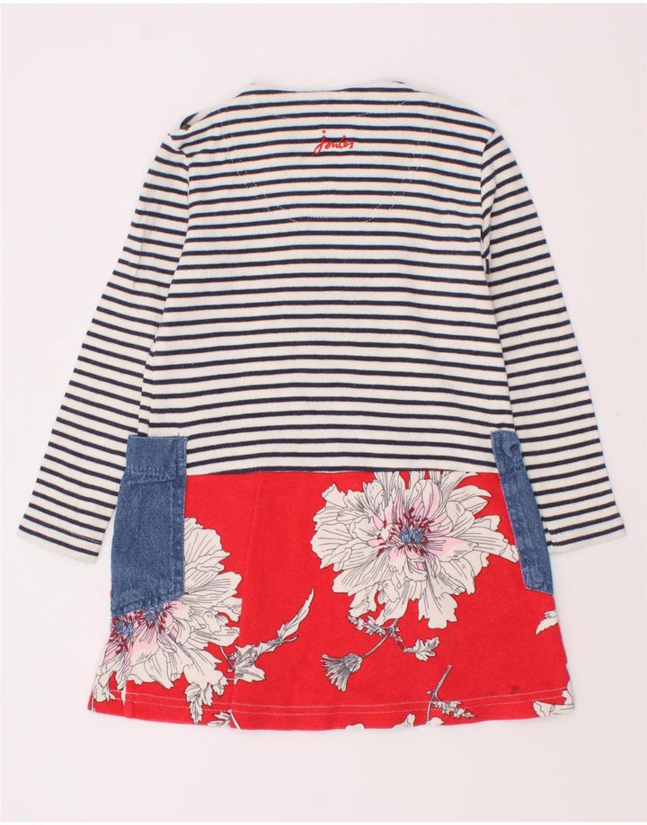 Joules Girls Graphic Basic Φόρεμα 2-3 ετών Πολύχρωμο ριγέ
