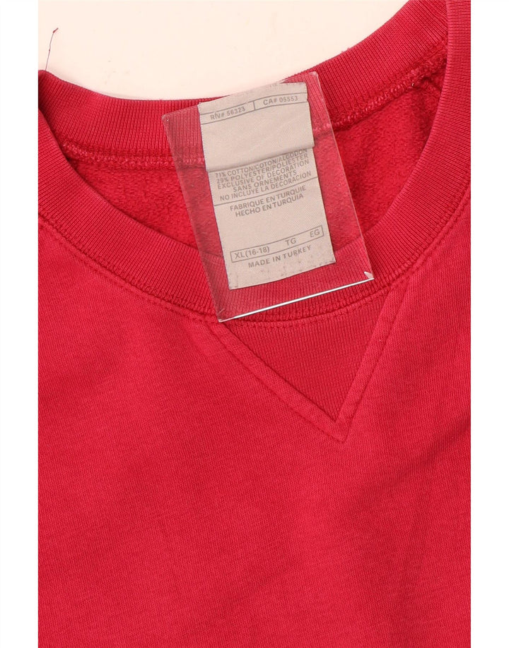 Γυναικείο φούτερ Nike Jumper US 16/18 XL Ροζ βαμβακερό