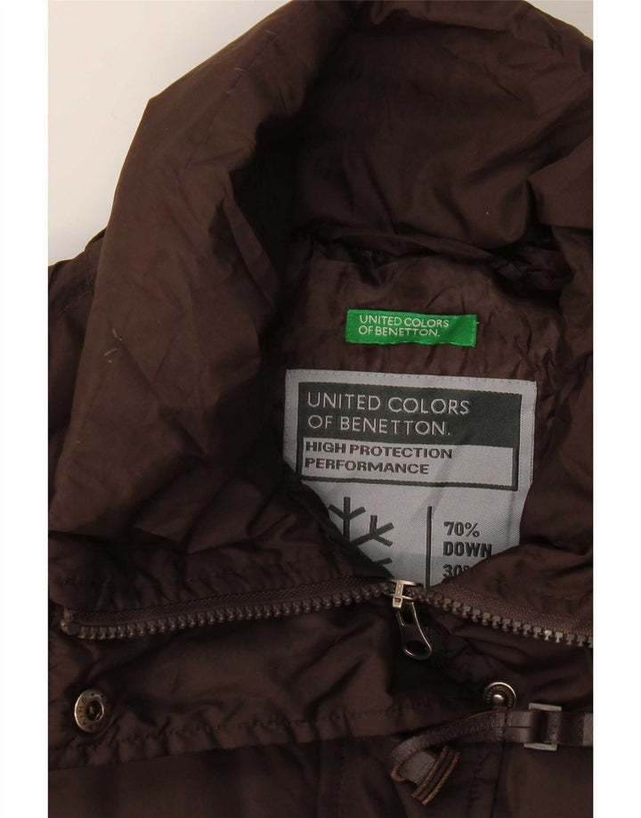 Benetton Γυναικείο παλτό με επένδυση UK 14 Medium Brown