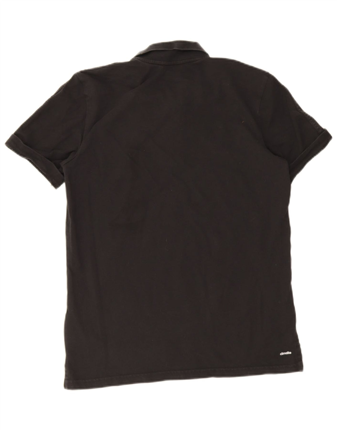 Ανδρικό πουκάμισο Adidas Climalite Polo μεγάλο μαύρο βαμβακερό