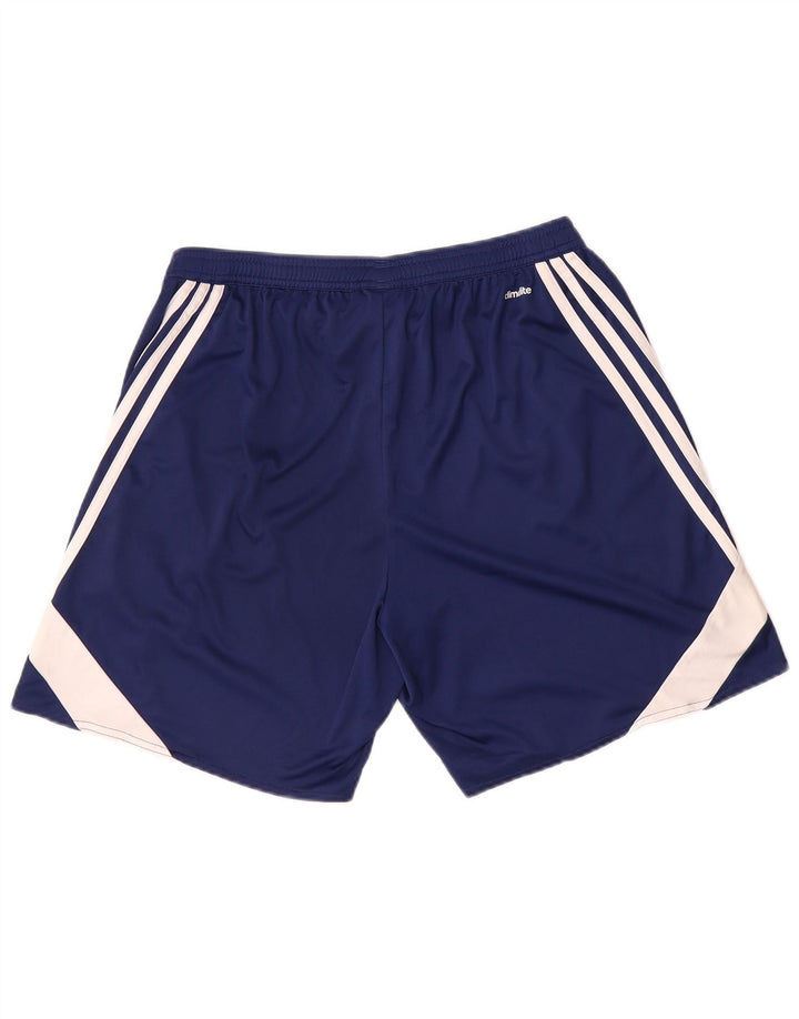 Ανδρικό αθλητικό σορτς Adidas Climalite Μεγάλο μπλε ναυτικό πολύχρωμο πολυεστέρα