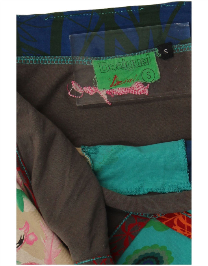 Desigual Γυναικείο Γραφικό Φόρεμα UK 8 Μικρό Πολύχρωμο Φλοράλ