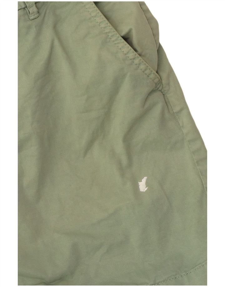 Γυναικείο σορτς Chino με χοντρό πρόσωπο US 6 Medium W30 πράσινο βαμβακερό