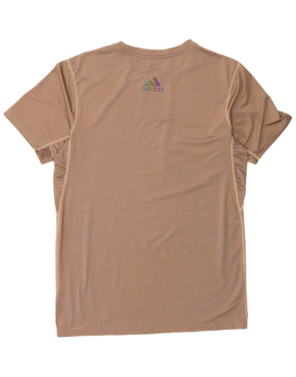 Γραφικό T-Shirt Adidas Ανδρικό Aeroready Top Large Brown Πολυεστέρας