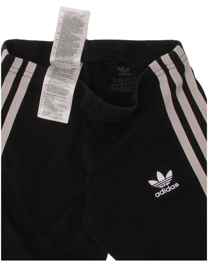 Adidas Girls Shorts 7-8 Years Black Cotton Sports