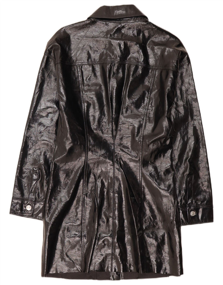 Zara Γυναικείο Παλτό UK 16 Large Black Polyester