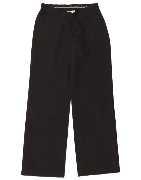 Γυναικείο μακρύ φαρδύ παντελόνι Adidas UK 10 Small W30 L34 Black Sports