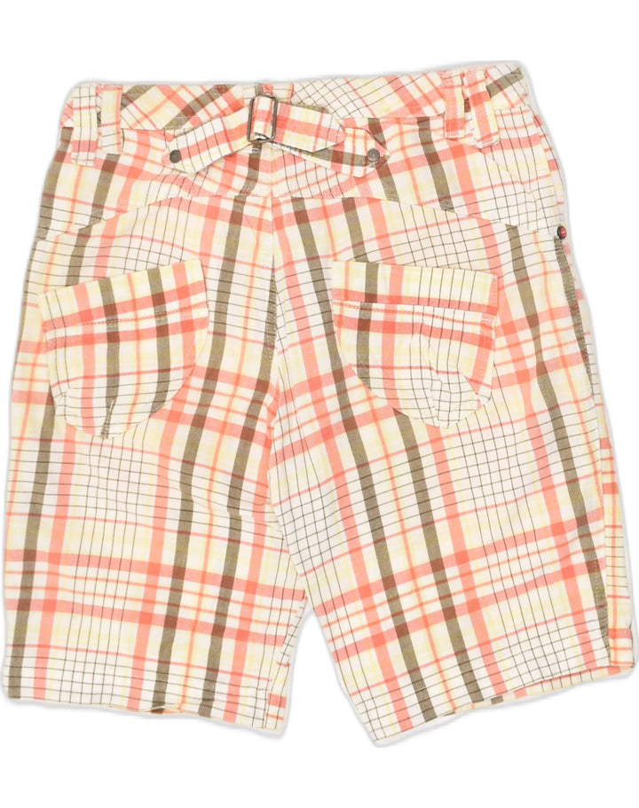 O'NEILL Womens Chino Shorts W27 Beige Check Cotton | Vintage O'Neill | Thrift | Second-Hand O'Neill | Used Clothing | Messina Hembry 