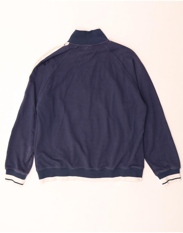 Ανδρική αθλητική φόρμα ASICS Top Jacket 2XL Navy Blue Colourblock Βαμβακερό