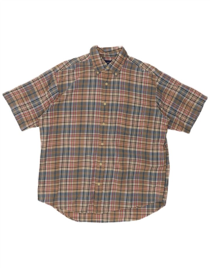 J. CREW Ανδρικό κοντομάνικο πουκάμισο μεσαίο πολύχρωμο βαμβακερό