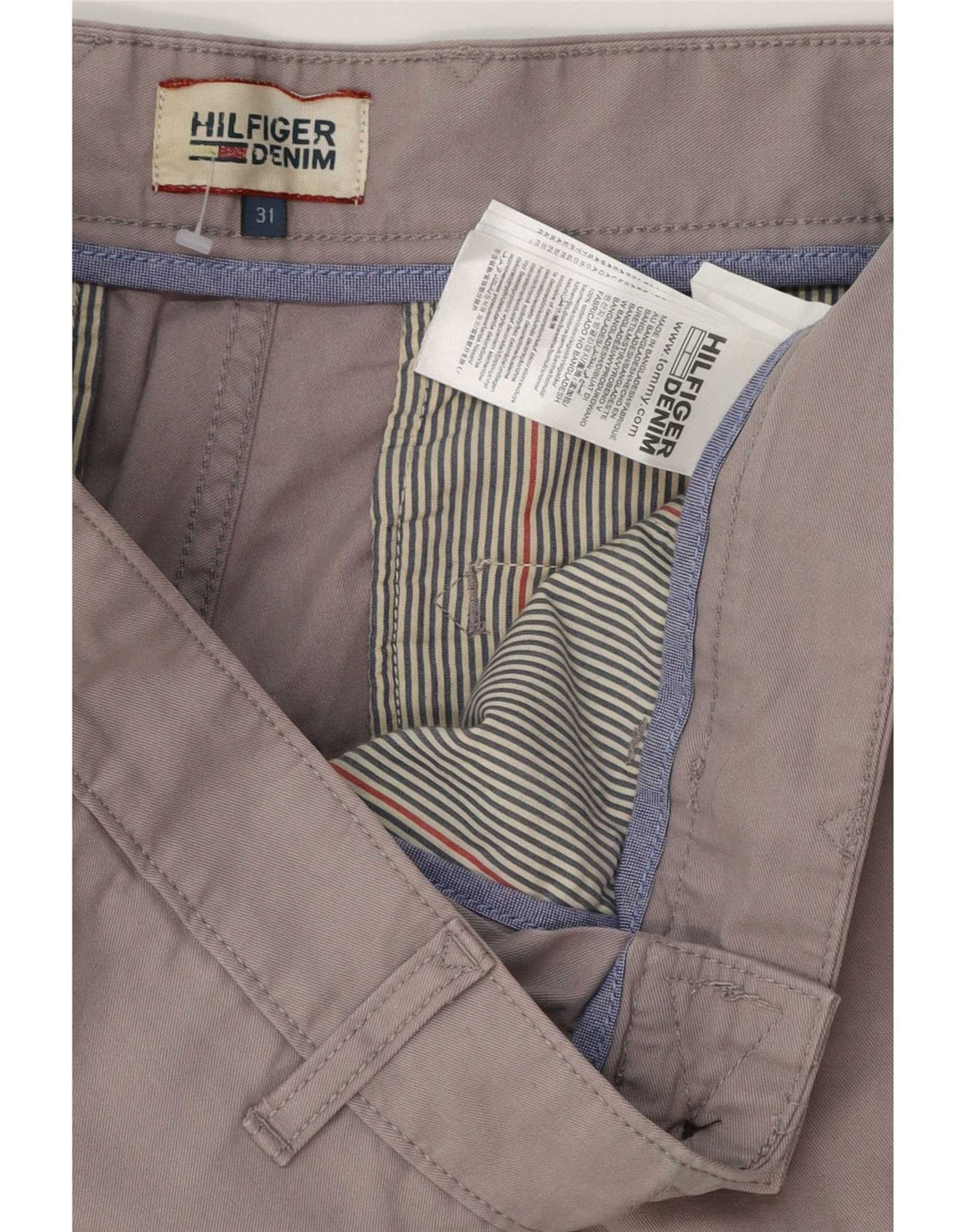 Ανδρικό σορτς Chino Tommy Hilfiger W31 Βαμβακερό μεσαίο γκρι
