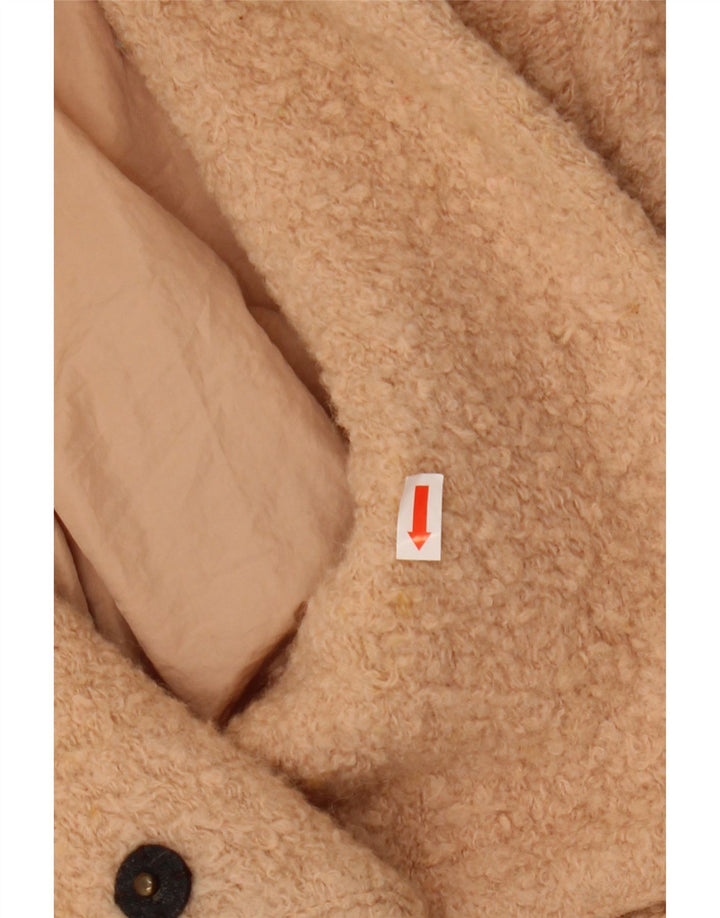 ZARA Γυναικείο παλτό Trafaluc Double Breasted UK 14 Medium Beige