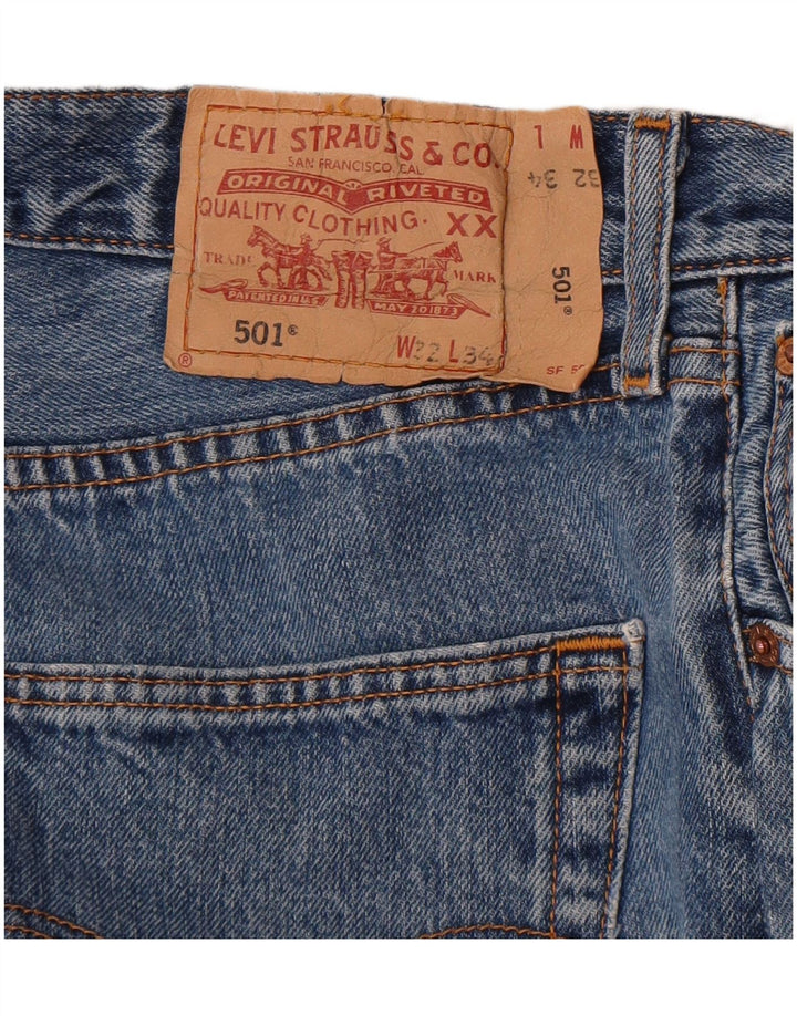 Levi's Mens 501 Straight Jeans W32 L34 Blue