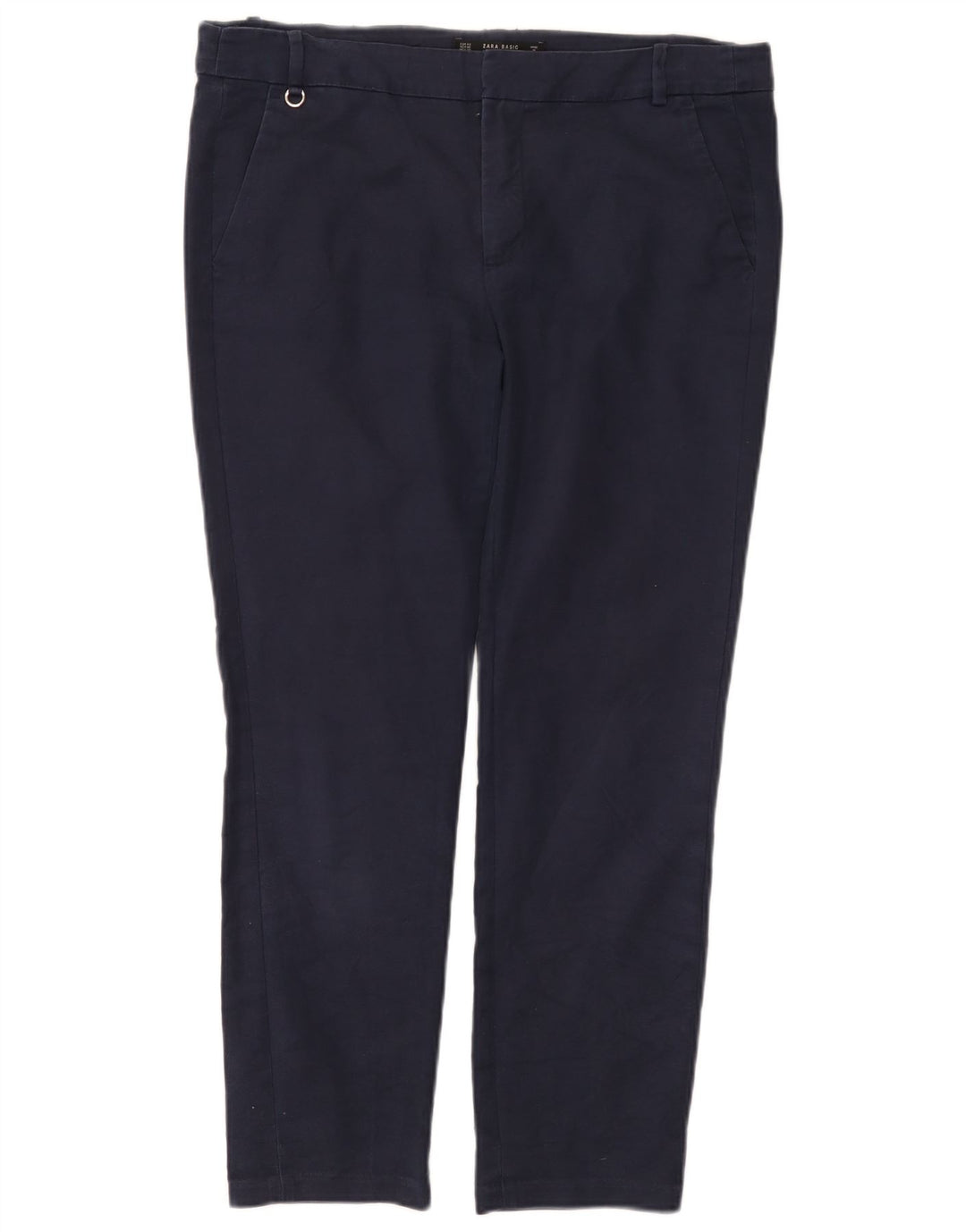Zara Γυναικείο Slim Chino Παντελόνι EU 40 Medium W30 L26 Navy Blue