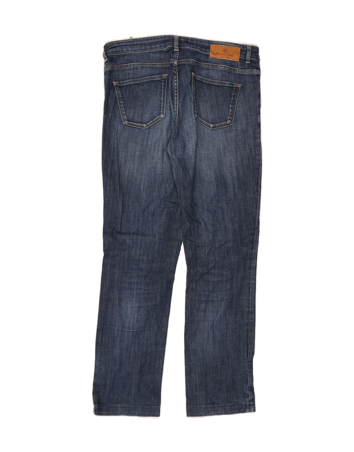 MASSIMO DUTTI Womens Straight Jeans US 10 Large W32 L29 Blue Cotton Vintage Massimo Dutti and Second-Hand Massimo Dutti from Messina Hembry 