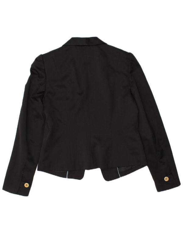 Γυναικείο μπουφάν MONSOON Crop Open Blazer UK 10 Small Black Polyester