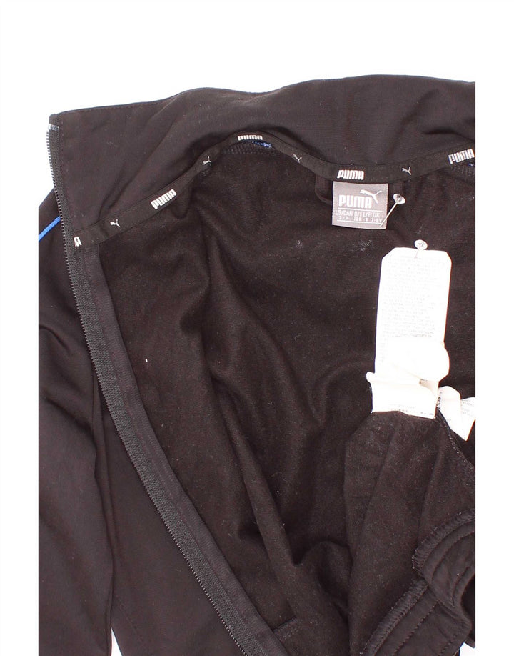 Puma Boys Graphic αθλητική φόρμα Top Jacket 7-8 ετών Μαύρο Πολυεστέρα